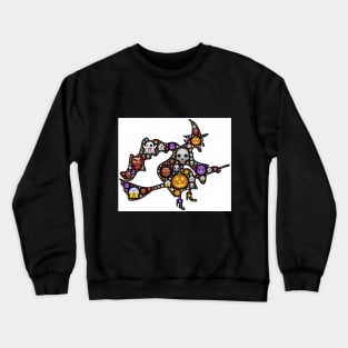 halloween  emojo witch Crewneck Sweatshirt